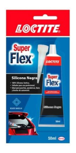 SILICONA LOCTITE SUPER FLEX 50 ML NEGRA