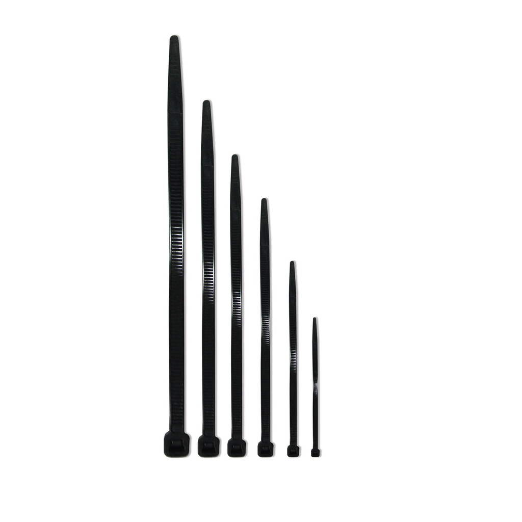 AMARRE PLASTICO 20 CMS NEGRO 100UND